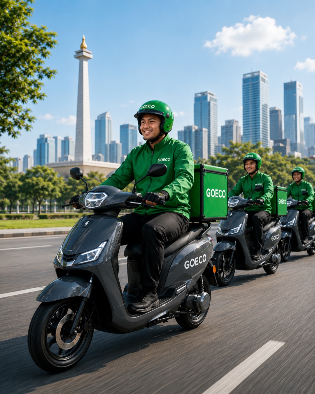 GOECO Capacity electric delivery rider